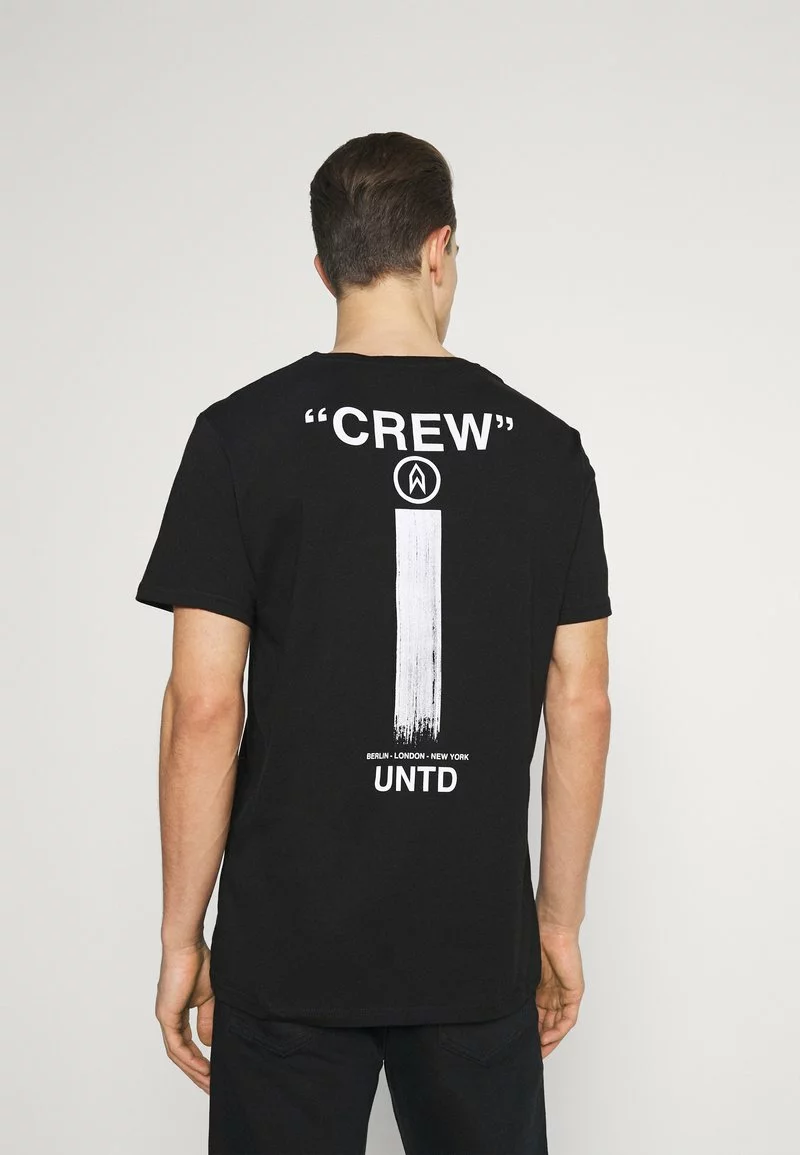 Pier One Uomo T-shirt Con Stampa - Black - immagine 3