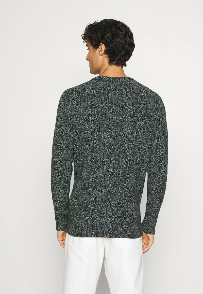 Pier One Uomo MULTICOLOUR HALF CARDIGAN JUMPER - Maglione - Dark Green - immagine 3
