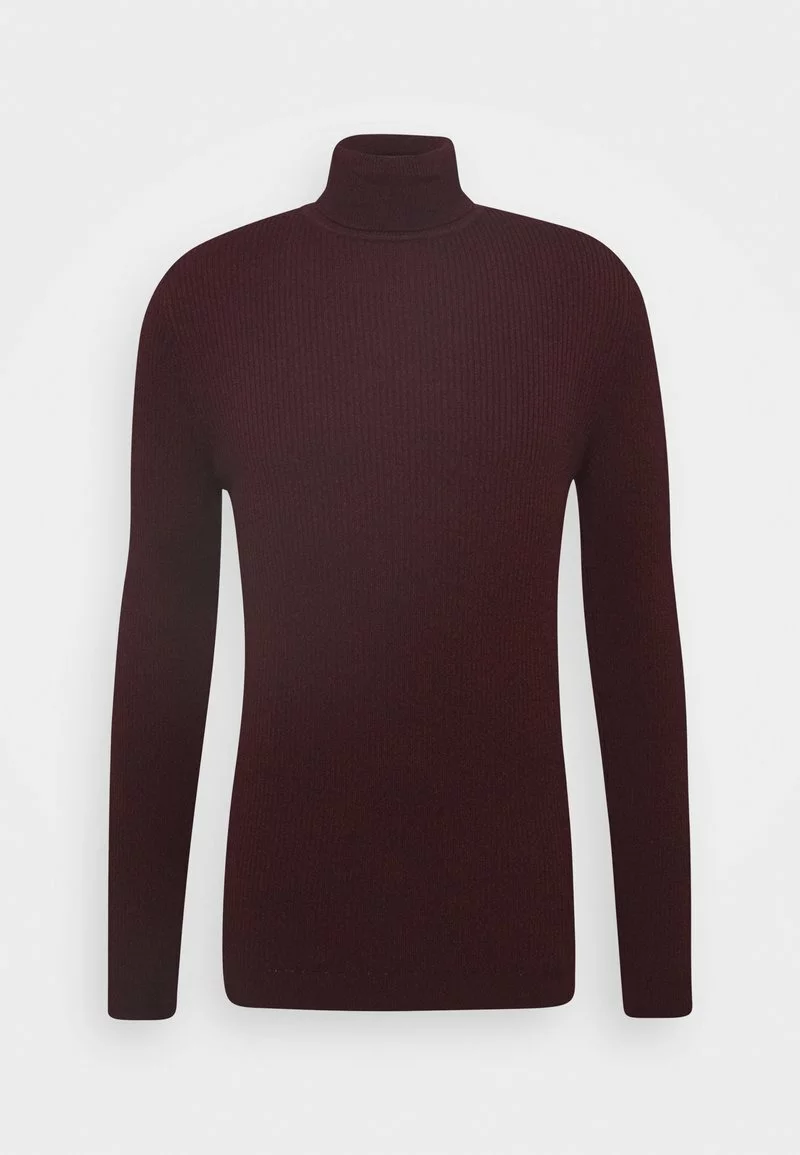 Pier One Uomo MUSCLE FIT TURTLE - Maglione - Mottled Bordeaux - immagine 5