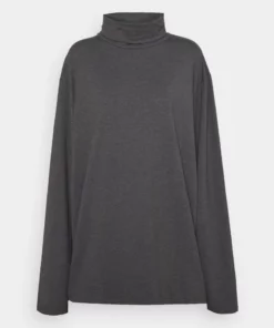 Pier One Uomo Maglietta A Manica Lunga - Dark Grey