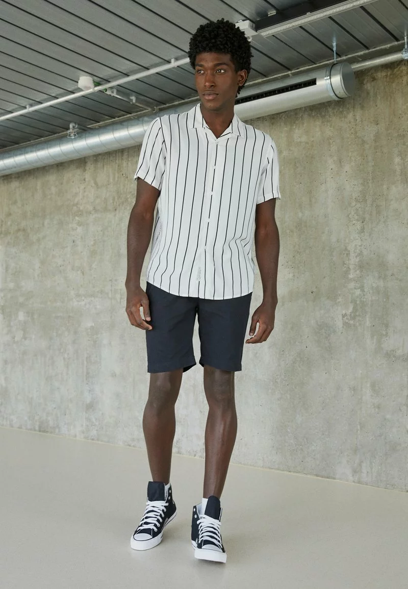 Pier One Uomo 2 PACK - Camicia - Black/white