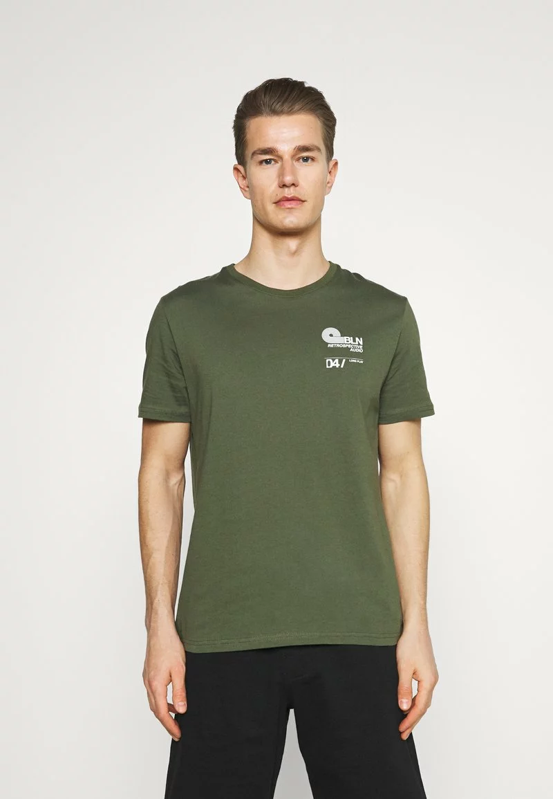 Pier One Uomo T-shirt Con Stampa - Green - immagine 3