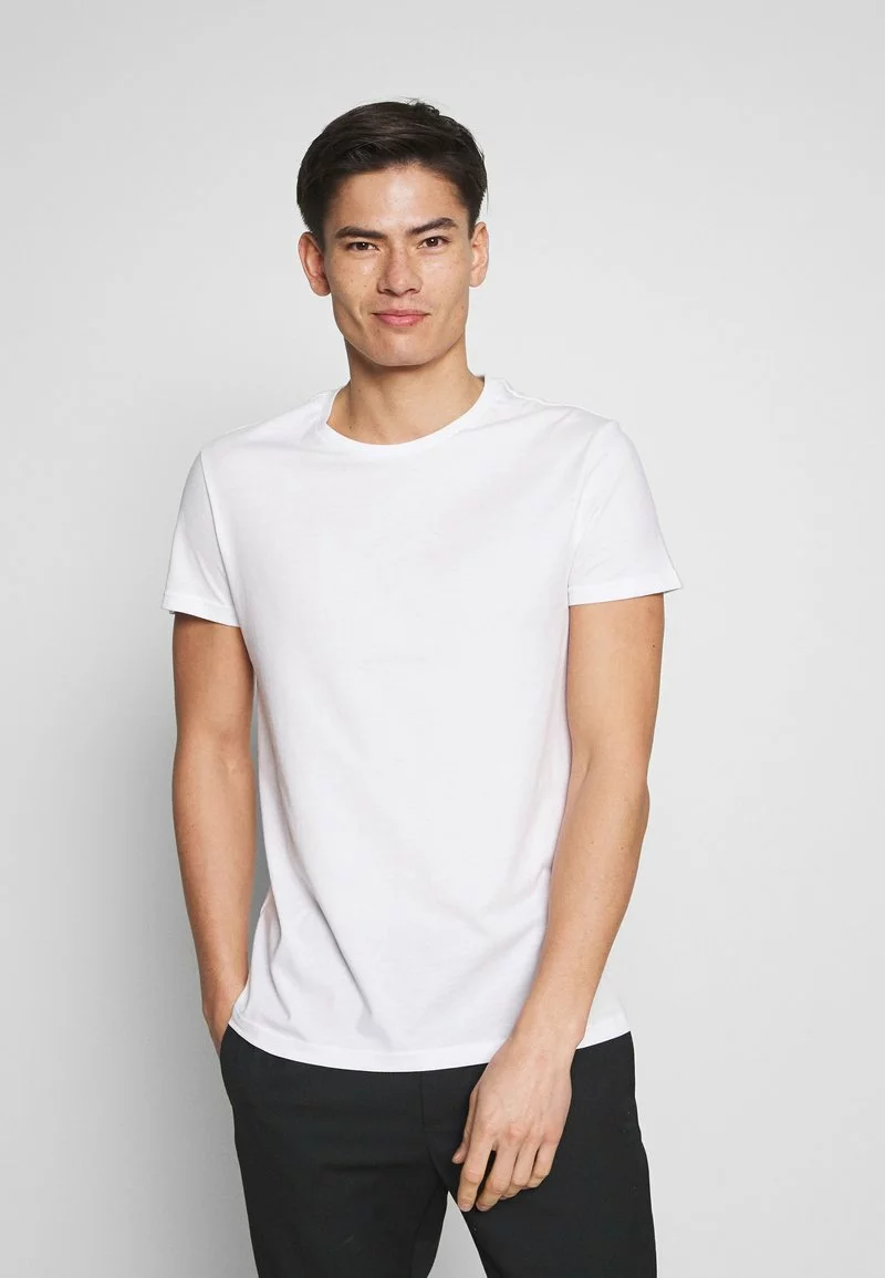 Pier One Uomo 5 PACK - T-shirt Basic - Olive/ White/ Navy /yellow /black - immagine 2