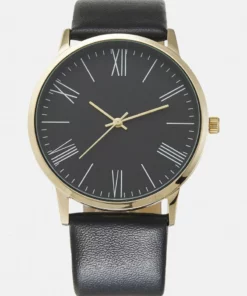 Pier One Unisex Orologio - Black/gold-coloured