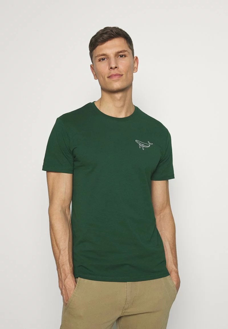 Pier One Uomo T-shirt Con Stampa - Dark Green