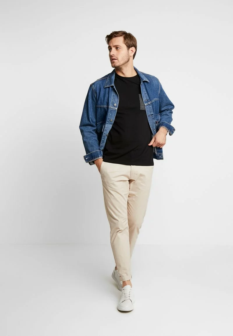 Pier One Uomo T-shirt Con Stampa - Black - immagine 2