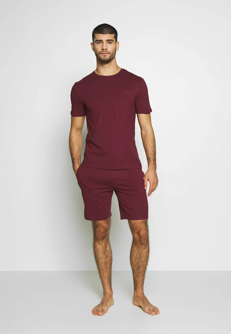Pier One Uomo SET - Pigiama - Bordeaux