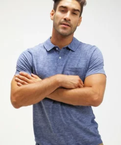 Pier One Uomo Polo - Blue Melange