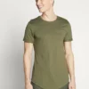 Pier One Uomo T-shirt Basic - Oliv