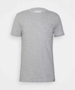 Pier One Uomo T-shirt Con Stampa - Light Grey Melange