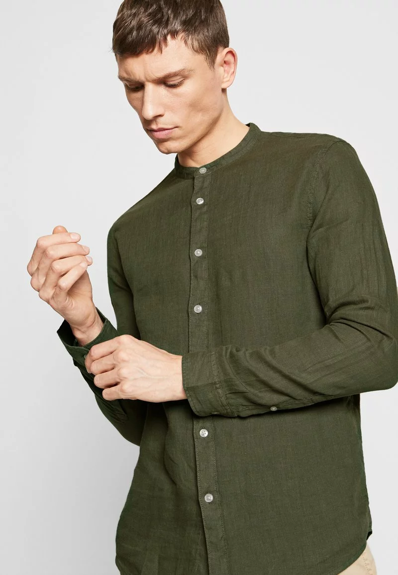 Pier One Uomo Camicia - Olive - immagine 4