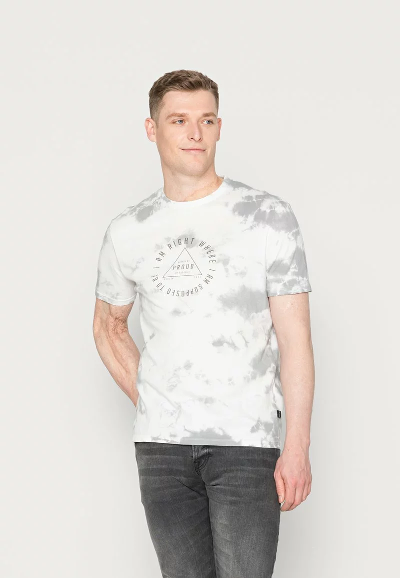Pier One Uomo T-shirt Con Stampa - Grey