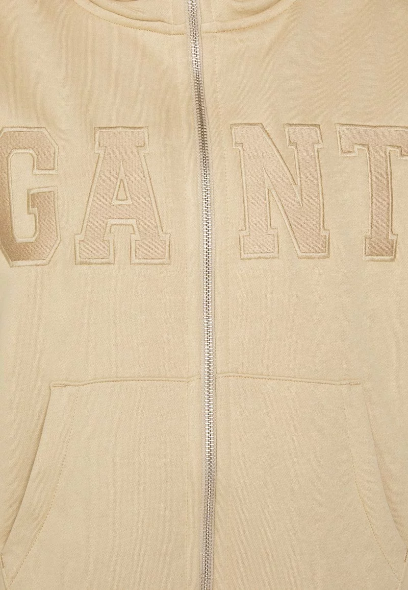 GANT Donna LOGO ZIP - Sweatjacke - Beige - immagine 3