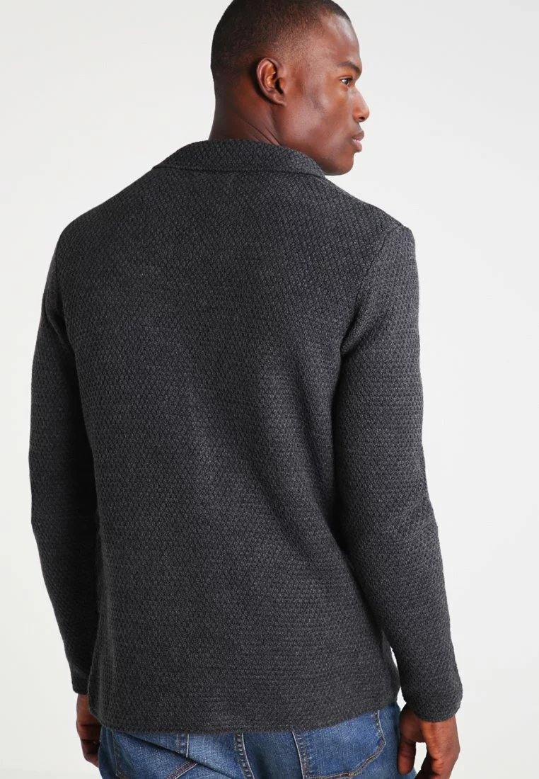 Pier One Uomo Cardigan - Mottled Dark Grey - immagine 3