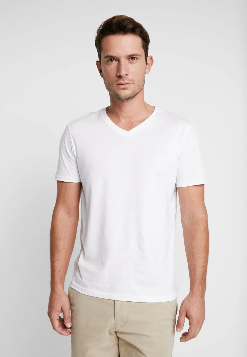 Pier One Uomo 3 PACK - T-shirt Basic - White - immagine 2